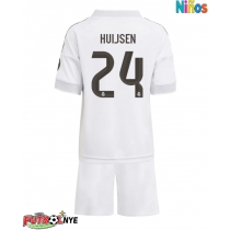 Camiseta Real Madrid Dean Huijsen #24 Primera Equipación para niños 2025-26 manga corta (+ pantalones cortos)